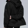 Renown zware Hoodie met volledige rits - Zwart