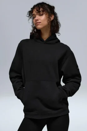 Renown zware Hoodie - Zwart