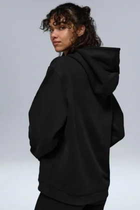 Renown zware Hoodie – Zwart