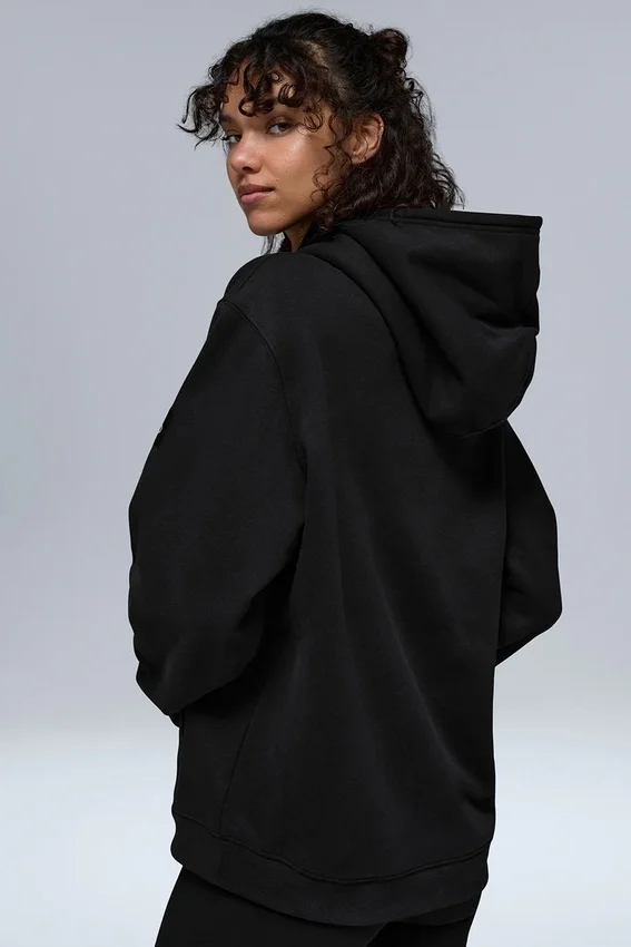 Renown zware Hoodie - Zwart