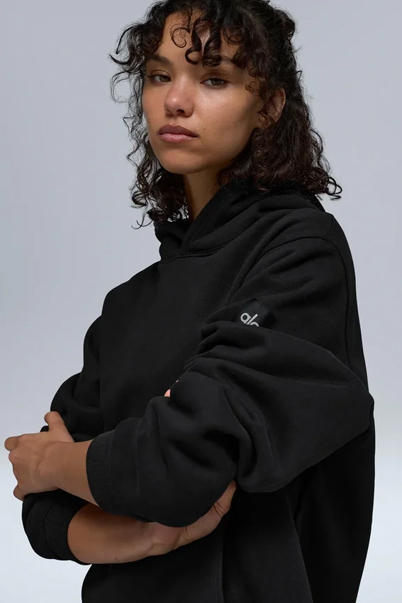 Renown zware Hoodie - Zwart