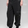 Retreat-jogger met High-Waist-taille van polar fleece – Zwart