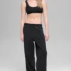 Retreat-jogger met High-Waist-taille van polar fleece – Zwart