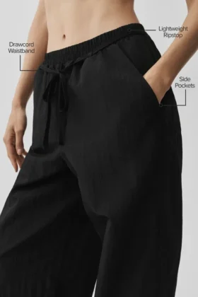 Ripstop Electric broek met rechte pijpen – Zwart