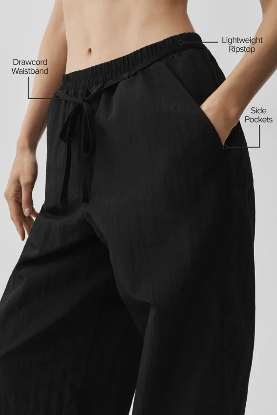 Ripstop Electric broek met rechte pijpen - Zwart
