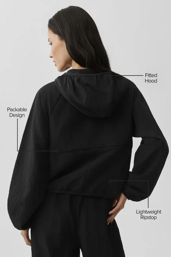 Ripstop Electric-jas - Zwart