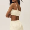 Riviera Bloomer-bh van linnenmix - zandbeige