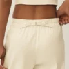 Riviera-broek met wijde pijpen van linnenmix - Sandy Beige