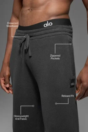 Scholar joggingbroek met rechte pijpen – Antraciet