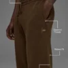 Scholar joggingbroek met rechte pijpen - Espresso