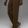Scholar joggingbroek met rechte pijpen - Espresso