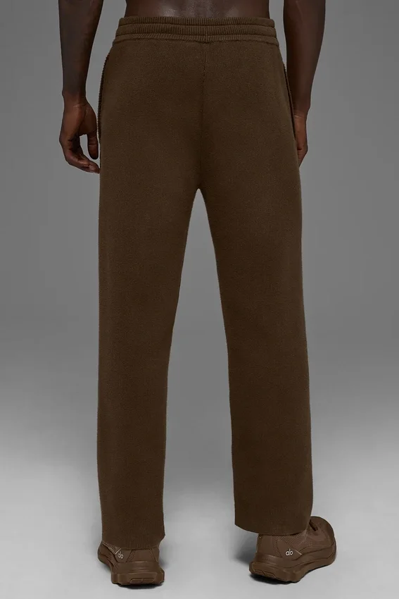 Scholar joggingbroek met rechte pijpen - Espresso