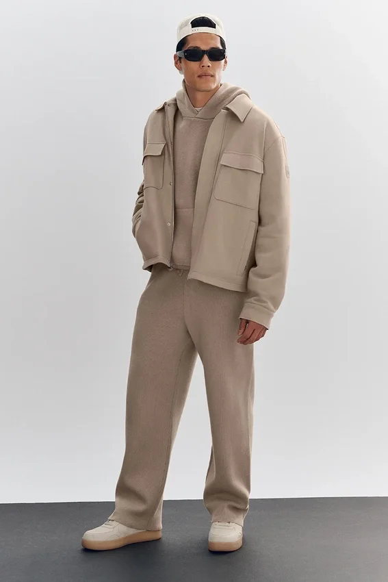 Scholar joggingbroek met rechte pijpen - Gravel