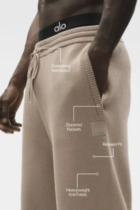 Scholar joggingbroek met rechte pijpen – Gravel