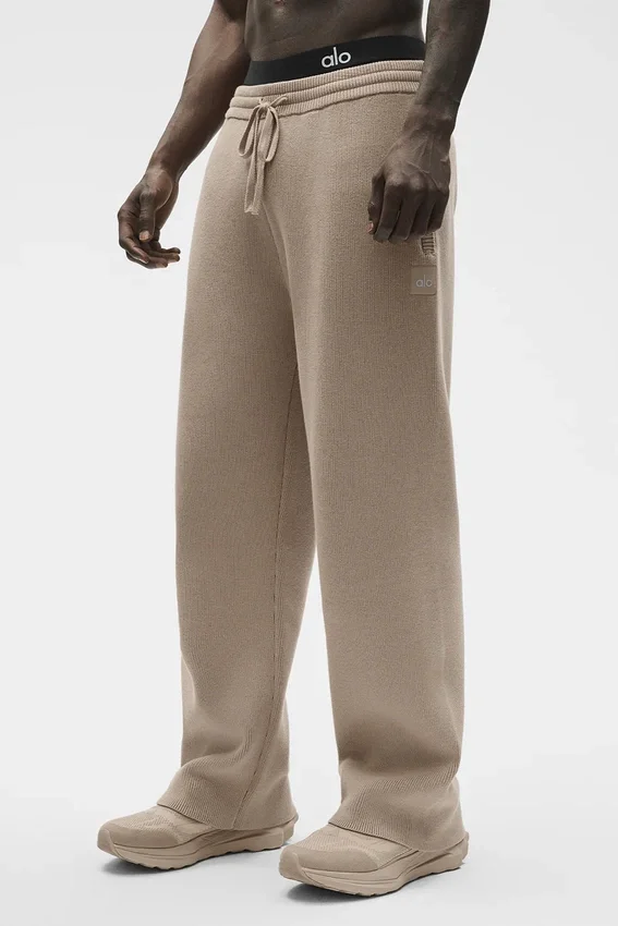 Scholar joggingbroek met rechte pijpen - Gravel