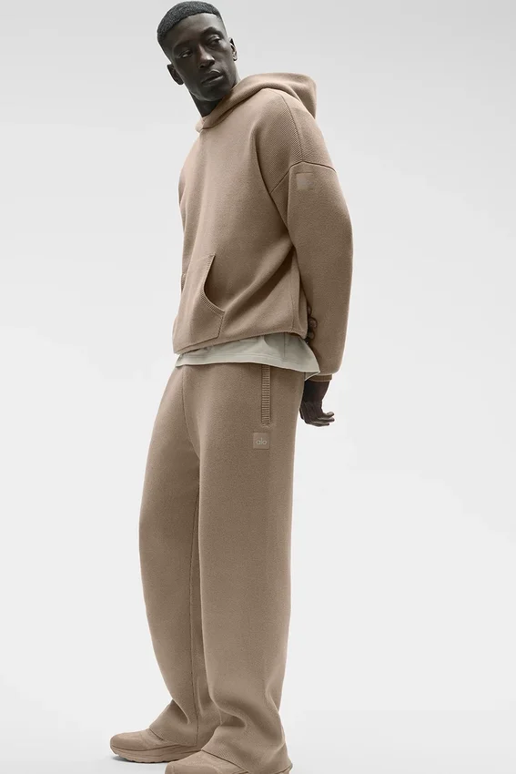 Scholar joggingbroek met rechte pijpen - Gravel