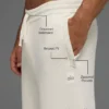 Scholar joggingbroek met rechte pijpen - ivoor