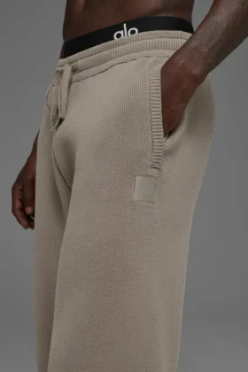 Scholar joggingbroek met rechte pijpen – Licht cacao