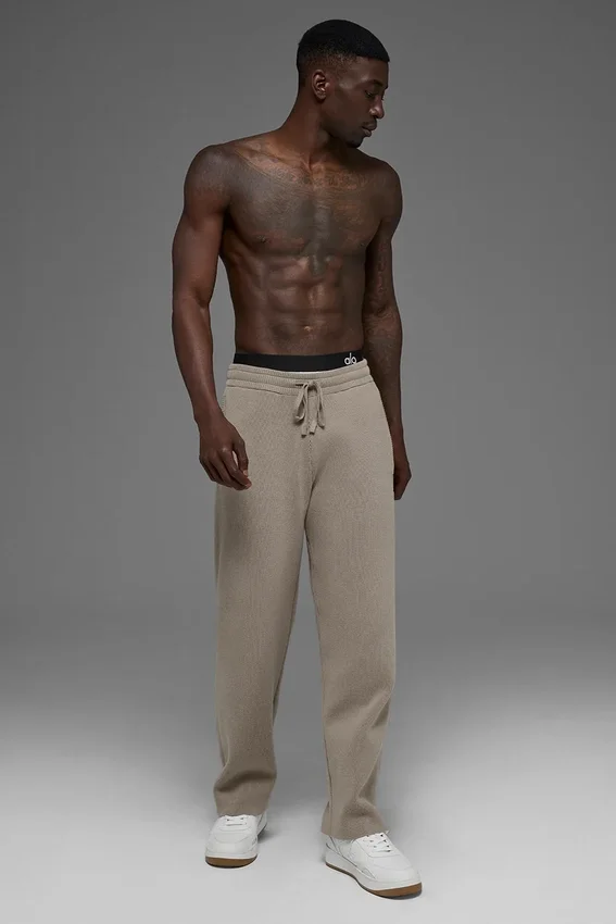 Scholar joggingbroek met rechte pijpen - Licht cacao