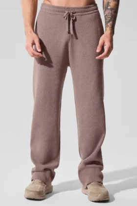 Scholar joggingbroek met rechte pijpen - Mushroom Heather