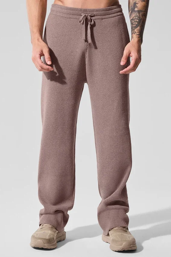 Scholar joggingbroek met rechte pijpen - Mushroom Heather