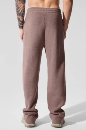 Scholar joggingbroek met rechte pijpen – Mushroom Heather