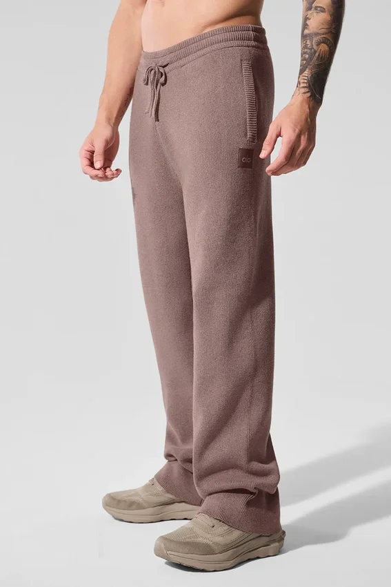 Scholar joggingbroek met rechte pijpen - Mushroom Heather