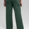 Scholar Knit High-Waist cargo broek - Clover Green