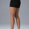 Scholar Knit High-Waist korte broek - Zwart