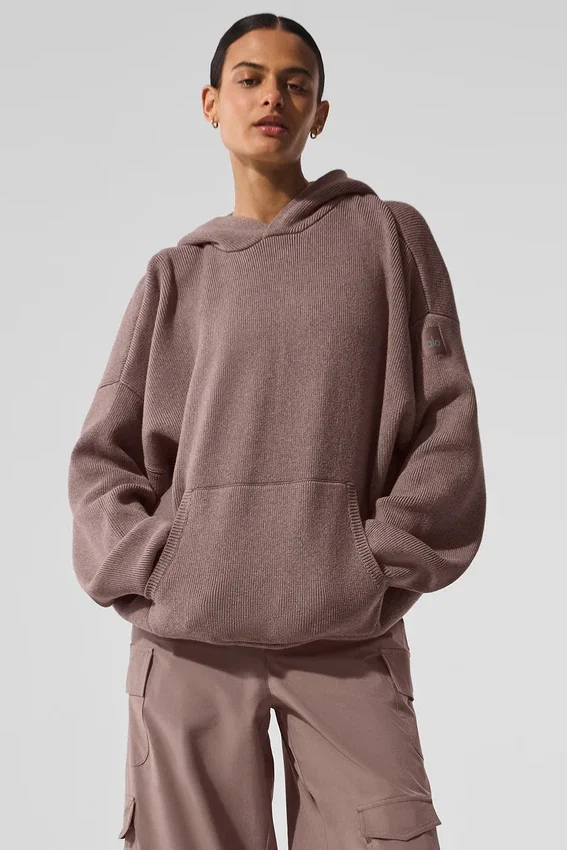 Scholar-trui met capuchon - Mushroom Heather