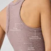 Seamless Delight beha met hoge hals - Mushroom Heather
