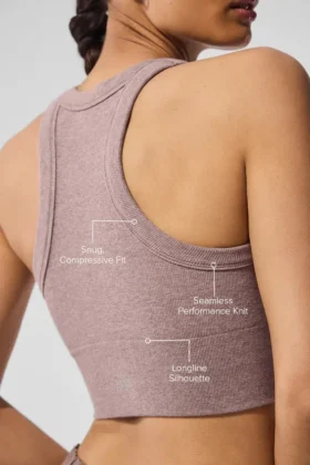 Seamless Delight beha met hoge hals – Mushroom Heather
