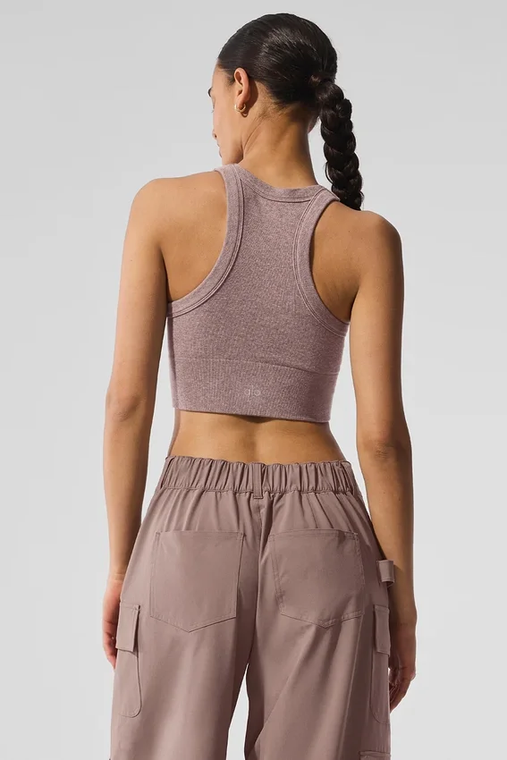 Seamless Delight beha met hoge hals - Mushroom Heather