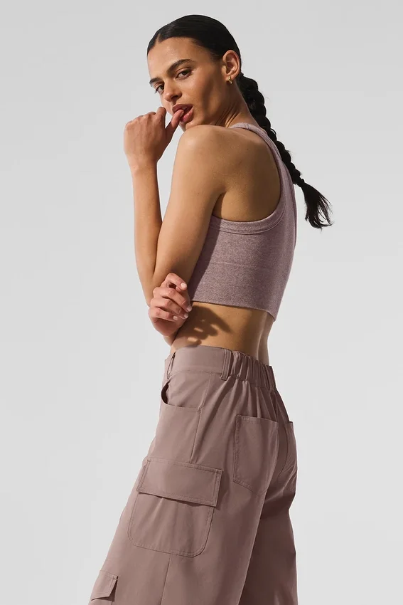Seamless Delight beha met hoge hals - Mushroom Heather