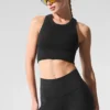 Seamless Delight-bh met hoge hals - Zwart