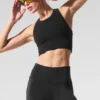Seamless Delight-bh met hoge hals - Zwart