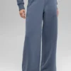 Serenity joggingbroek met wijde pijpen - Bluestone