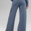 Serenity joggingbroek met wijde pijpen - Bluestone