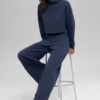Serenity joggingbroek met wijde pijpen - Navy