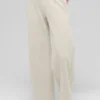 Serenity joggingbroek met wijde pijpen - Oatmeal Heather