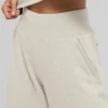Serenity joggingbroek met wijde pijpen - Oatmeal Heather