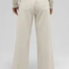 Serenity joggingbroek met wijde pijpen - Oatmeal Heather