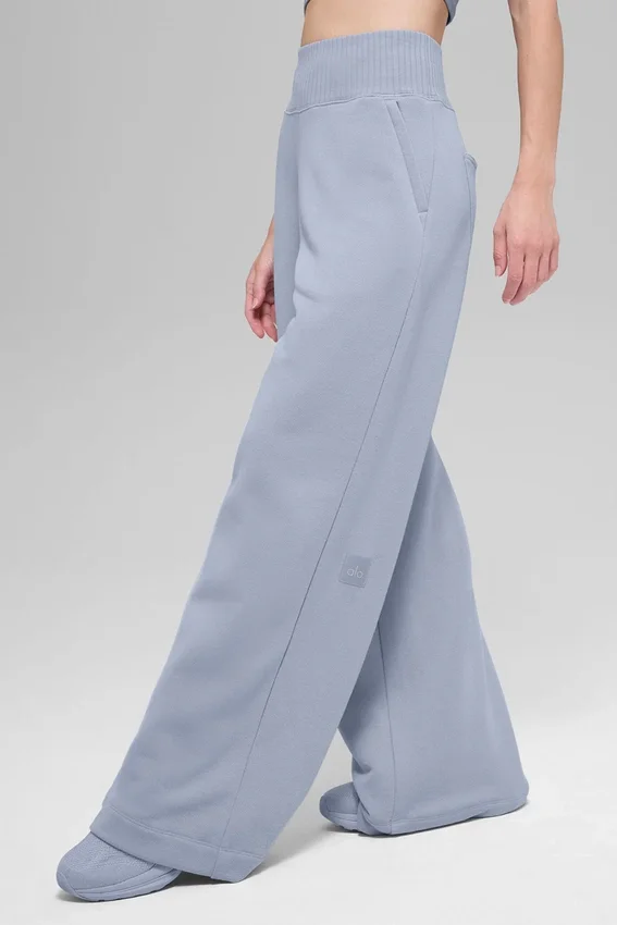 Serenity joggingbroek met wijde pijpen - Winter Frost