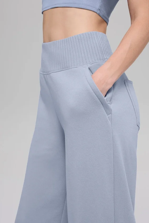 Serenity joggingbroek met wijde pijpen - Winter Frost
