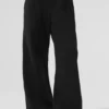 Serenity joggingbroek met wijde pijpen - Zwart