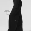 Serenity joggingbroek met wijde pijpen - Zwart