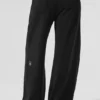Serenity joggingbroek met wijde pijpen - Zwart
