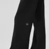 Serenity joggingbroek met wijde pijpen - Zwart