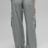 Sheer Game Time Leggings met wijde pijpen - Lunar Grey