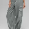 Sheer Game Time Leggings met wijde pijpen - Lunar Grey